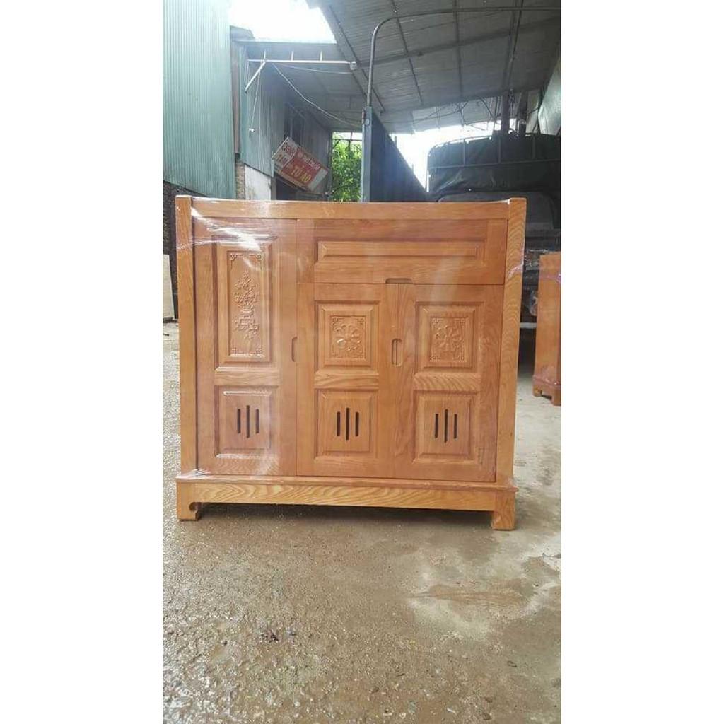 Tủ giày gỗ Sồi Nga 100cm