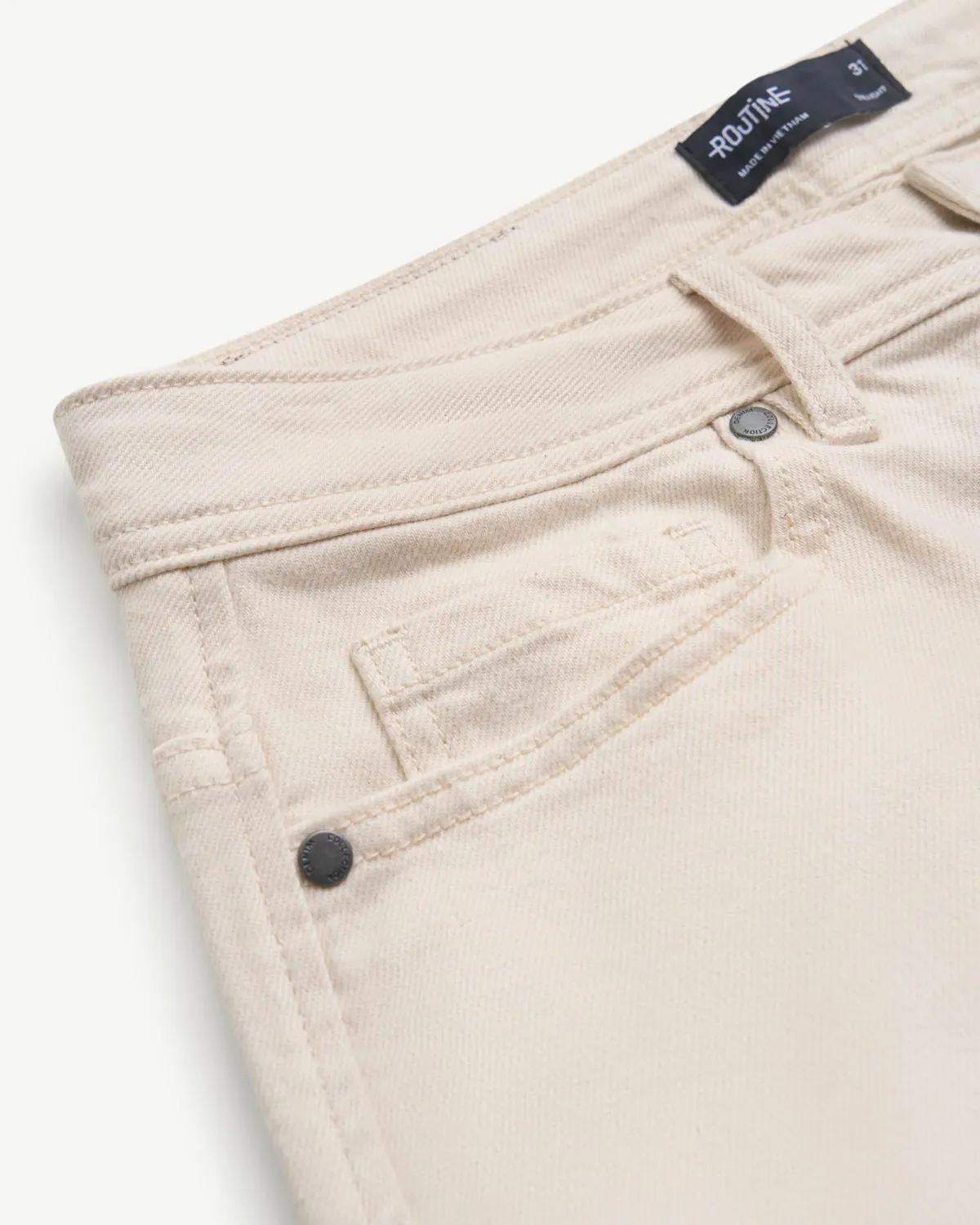 Quần jeans nam form Straight cropped - ROUTINE 10F24DPA005 | LASTORE MENSWEAR