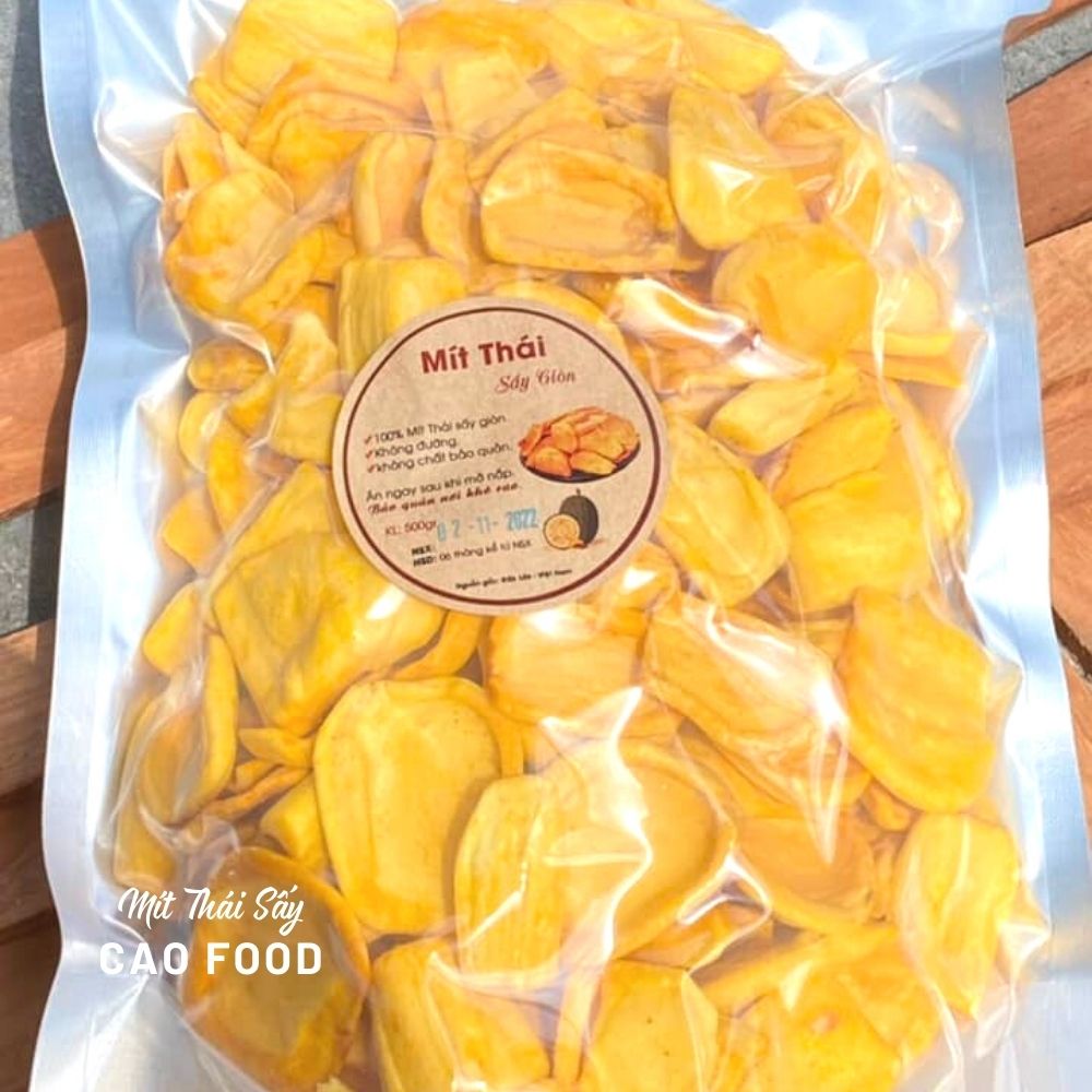 Mít thái sấy giòn CAO Food từ mít Thái tự nhiên 100% sấy giòn công nghệ cao, chất lượng ăn là ghiền!