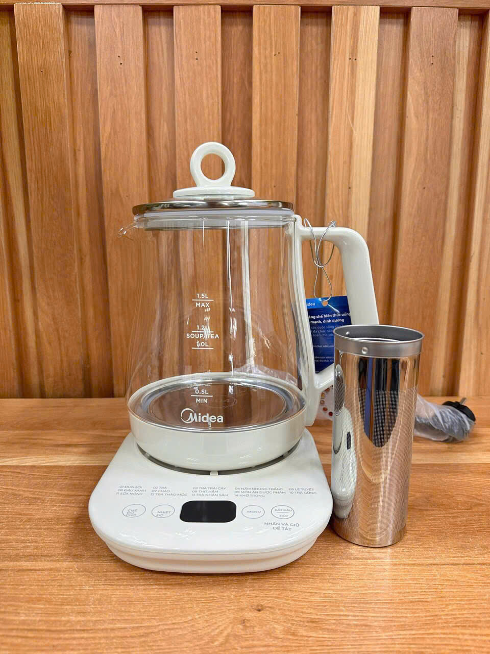 Ấm Pha Trà 14 Chức Năng Midea MKH15108A hàng chính hãng