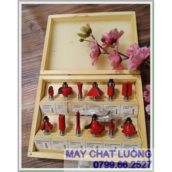 BỘ MŨI PHAY GỖ 6,3mm