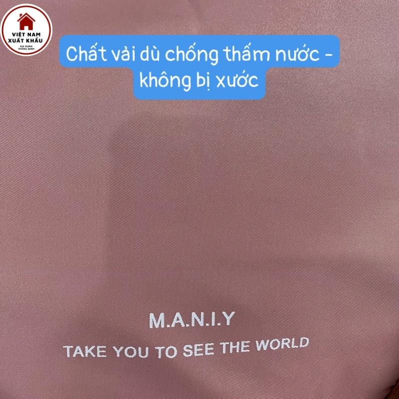 Túi Du Lịch Thể Thao Gym Chất Dù Dai Chống Thấm Nước & Xước, Có Ngăn Để Giày Cỡ Lớn