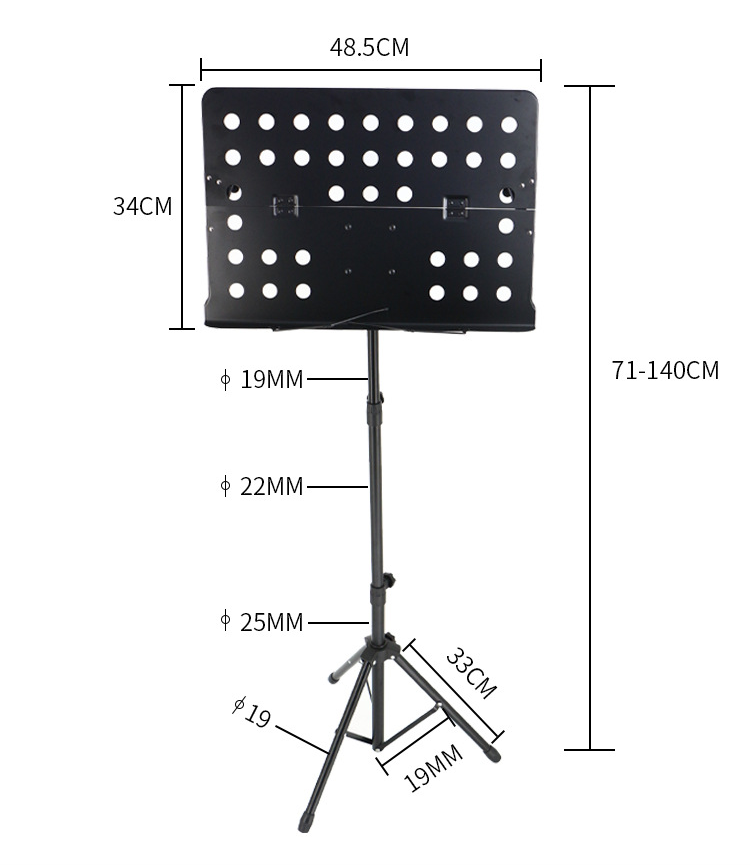 Giá nhạc trưởng, Giá để sách nhạc - Yamaha Y7B - Gấp gọn, có túi đựng, chiều cao tối đa 140 cm - Hàng chính hãng