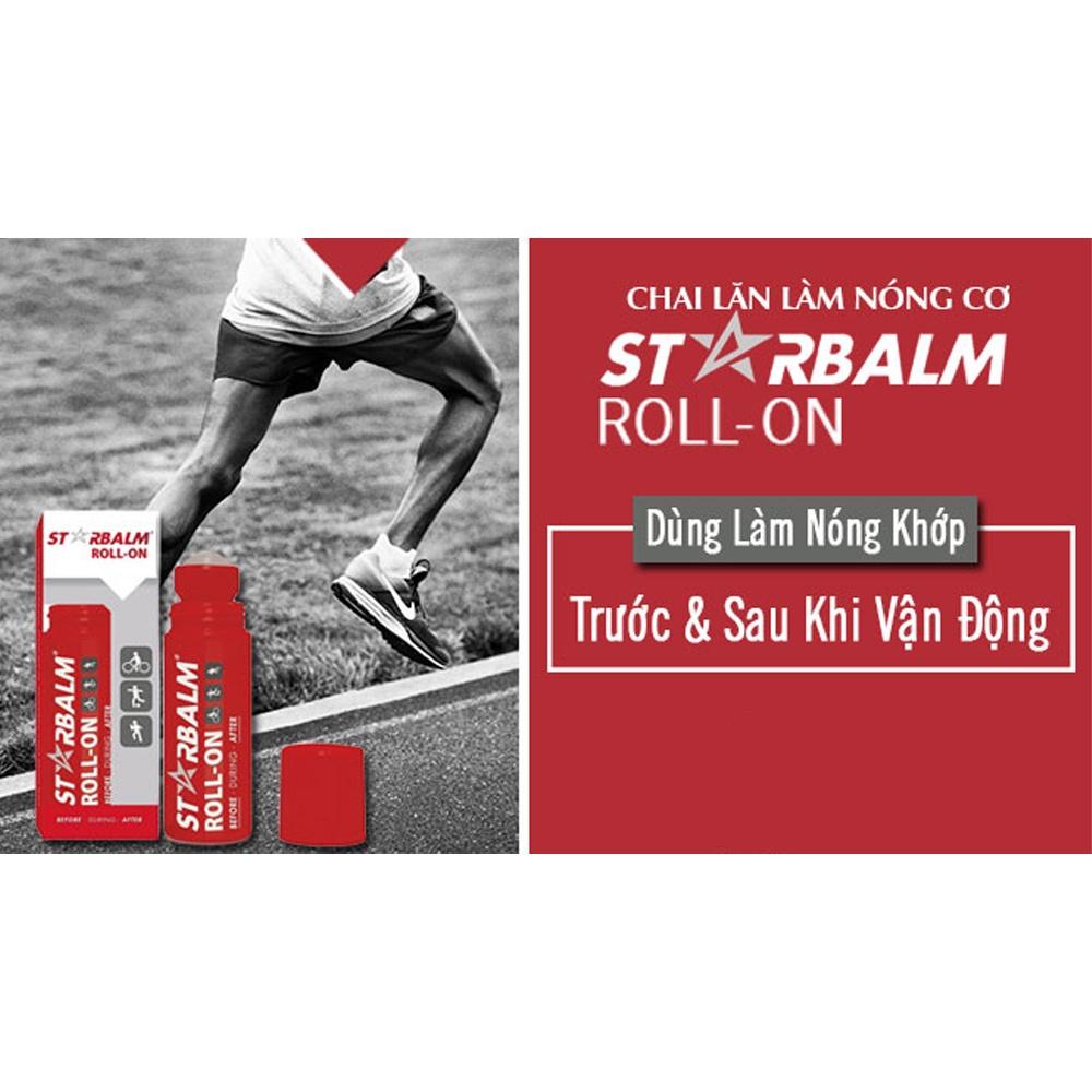 Lăn giảm đau Starbalm làm nóng cơ, giúp cơ và khớp thư giãn, tăng tuần hoàn máu, xuất xứ Hà Lan