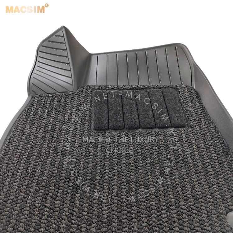 Thảm lót sàn ô tô 2 lớp cao cấp dành cho xe Audi Q8 2016+ nhãn hiệu Macsim 3w chất liệu TPE