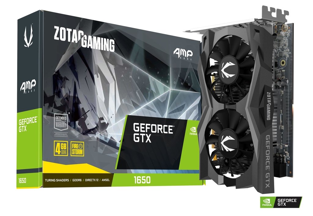 Card màn hình Zotac Gaming GeForce GTX 1650 AMP Core GDDR6 128 bit - hàng chính hãng