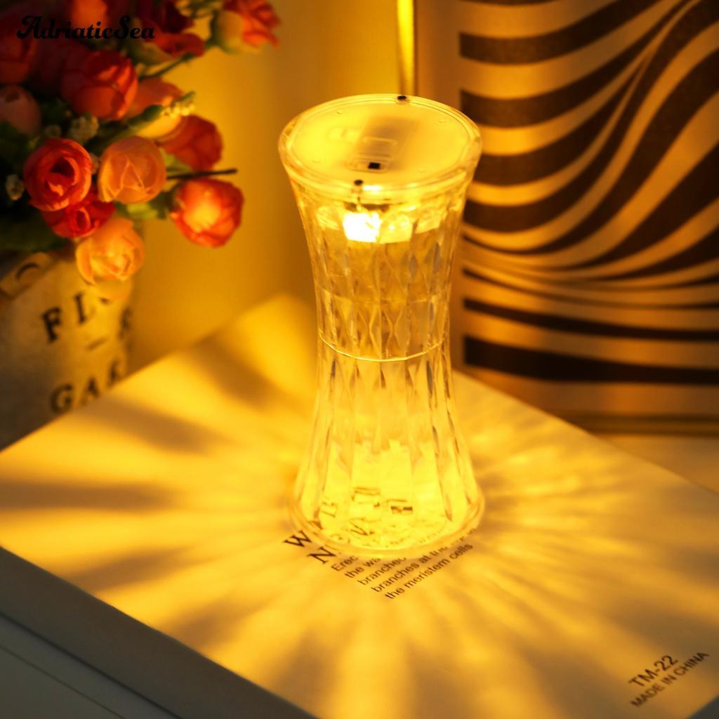 Đèn Ngủ LED Pha Lê Giả Thiết Kế Sáng Tạo Độ Bền Cao