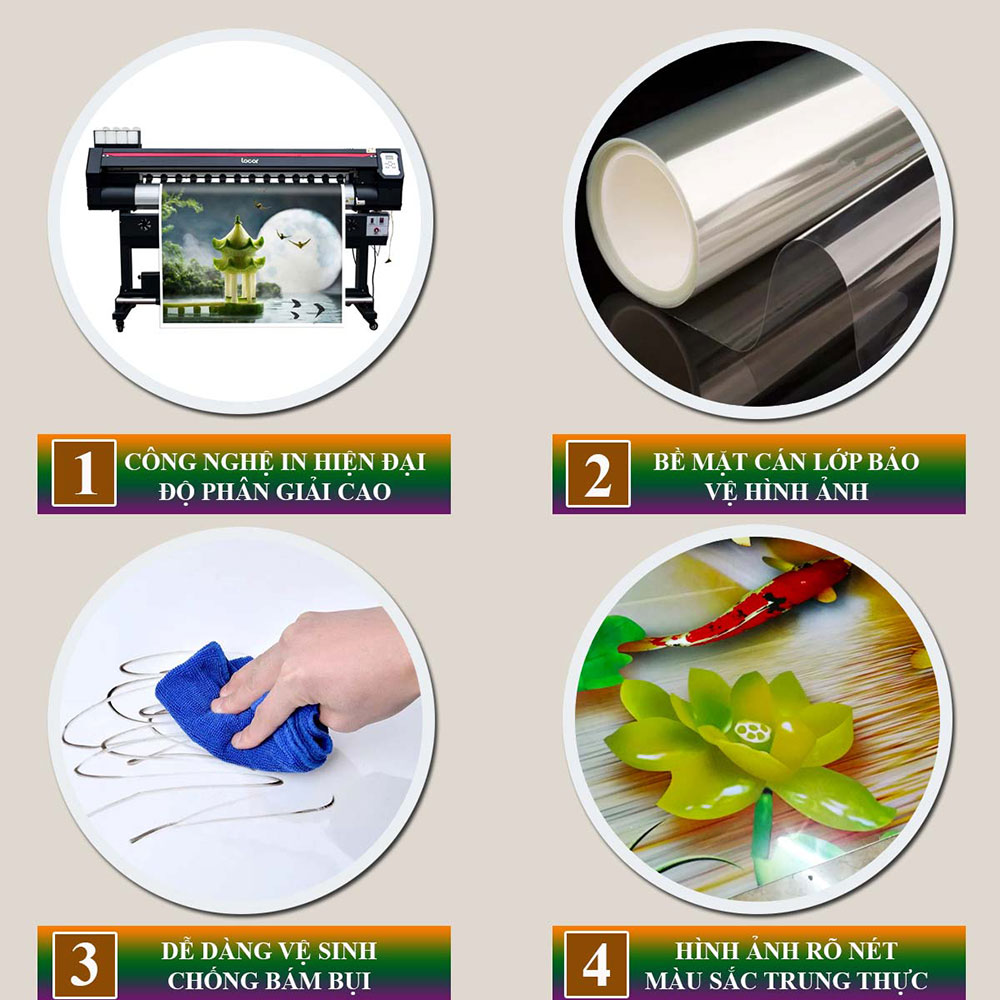 Tranh phòng khách - mã đáo thành công - Tranh in cán pvc gương / lụa kim sa: 1392L5