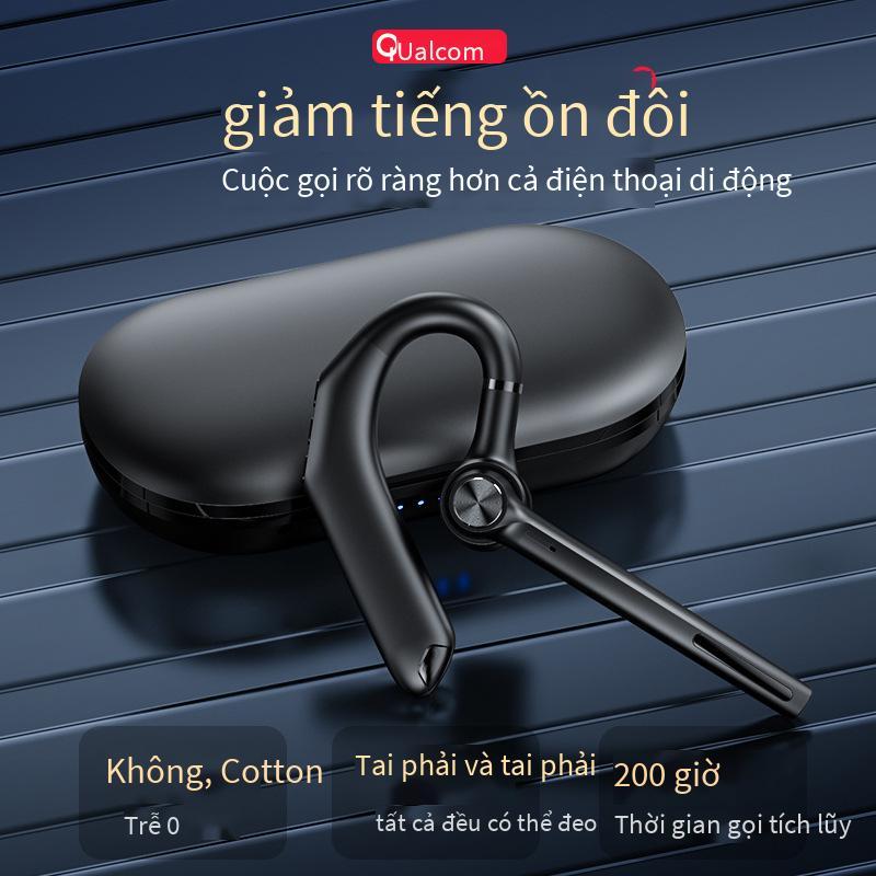 Phong cách mới nhất J2 Bluetooth 5.0 dành cho doanh nhân móc tai đơn thể thao giảm tiếng ồn thời lượng pin siêu dài Tai nghe Bluetooth TWS