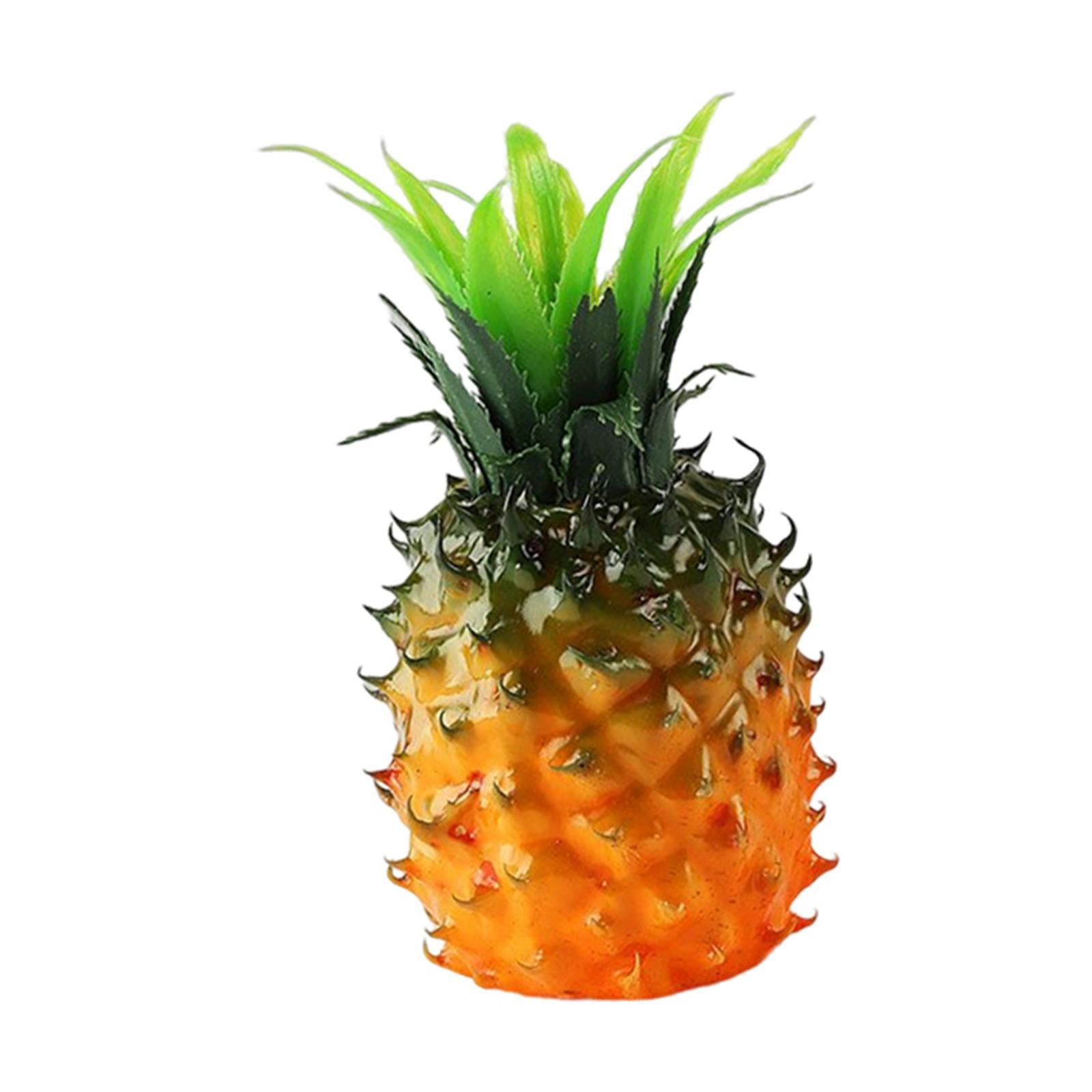 Tropical Artificial Pineapple Fruits Cabinet Display Decorative Ornament Decoration Props For kitchen and home Wedding Party Decor