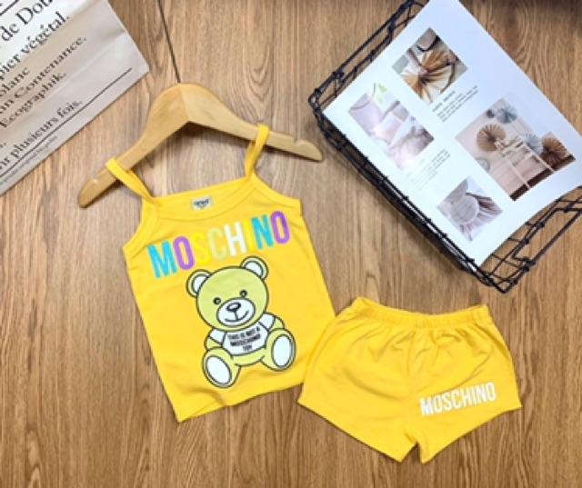 Bộ dây quần đùi áo dây bé gái - bộ thể thao bé gái mặc mát