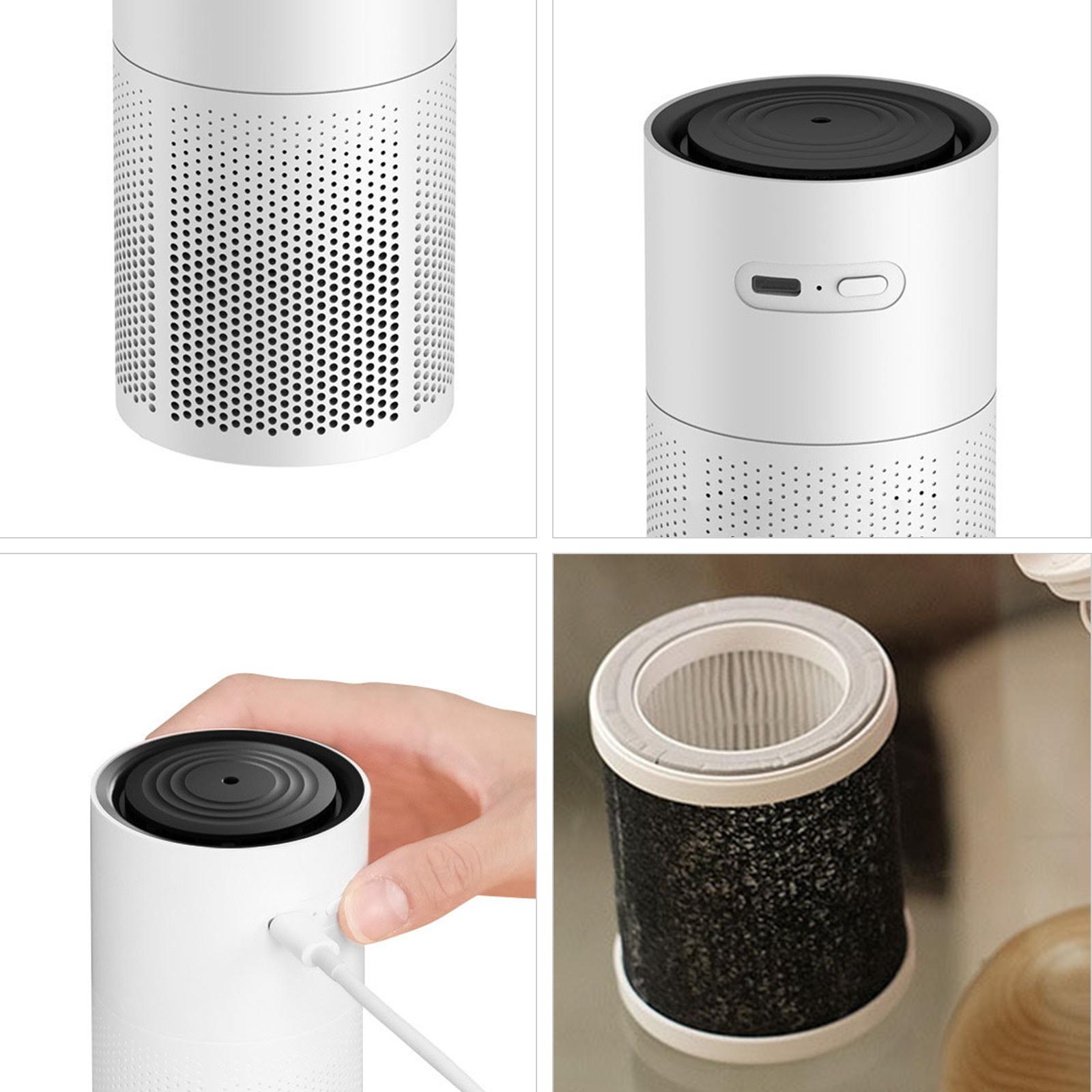 Máy Lọc Không Khí Ion Âm Để Bàn Với Đèn Chiếu Sao Usb Di Động Làm Sạch Không Khí