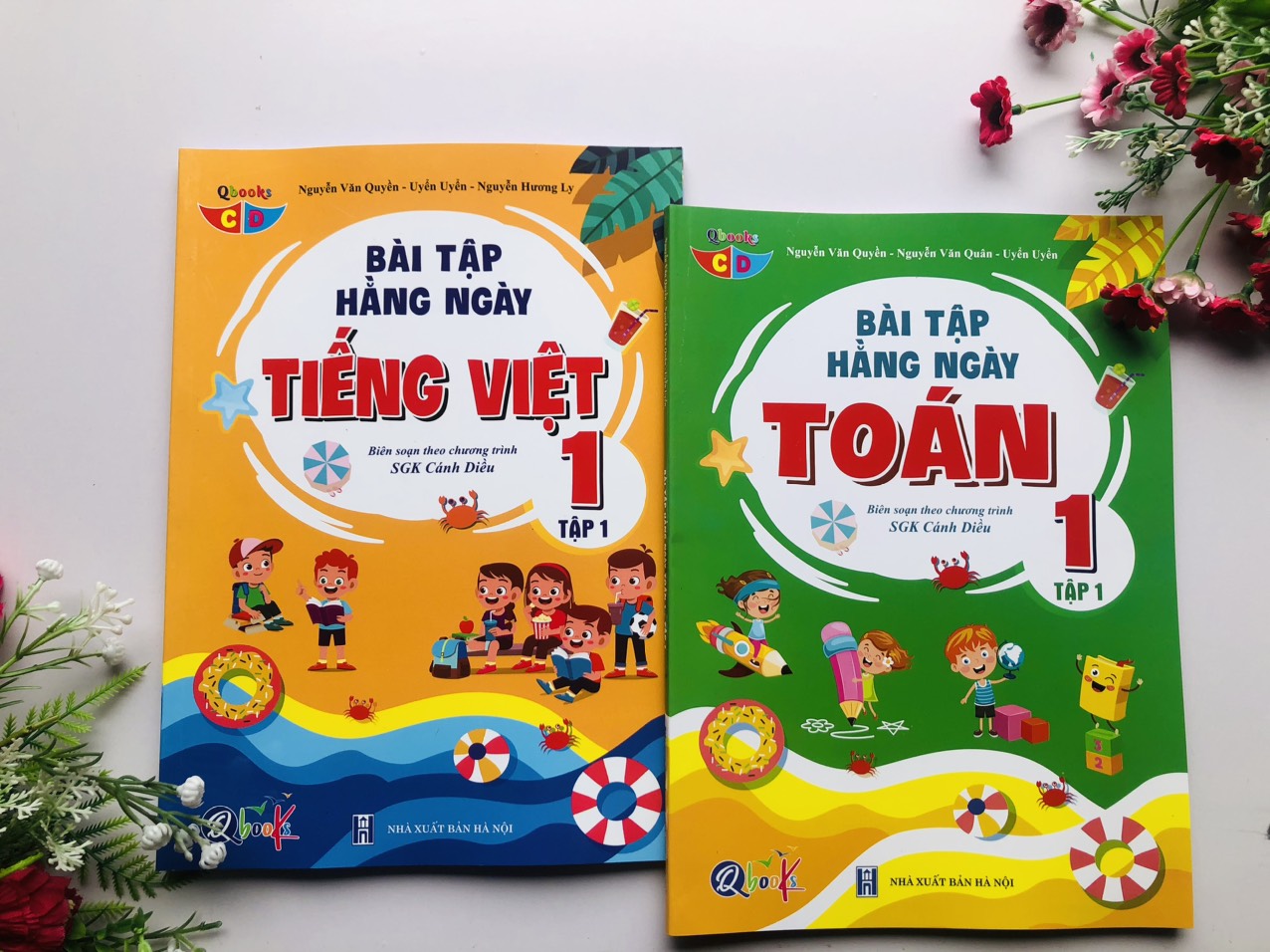 Sách - Combo Bài Tập Hằng Ngày Toán và Tiếng Việt Lớp 1 - Cánh Diều - Tập 1,2 (2 cuốn)