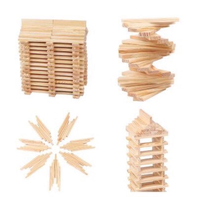 Bộ xếp hình thẻ gỗ 200 chi tiết