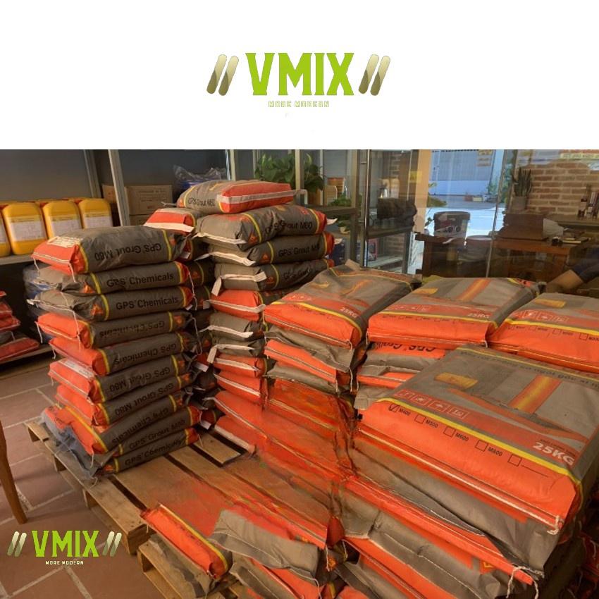 Vữa không co ngót cường độ cao Grout M60 độ chảy cao đạt cường độ sớm dễ dàng thi công .
