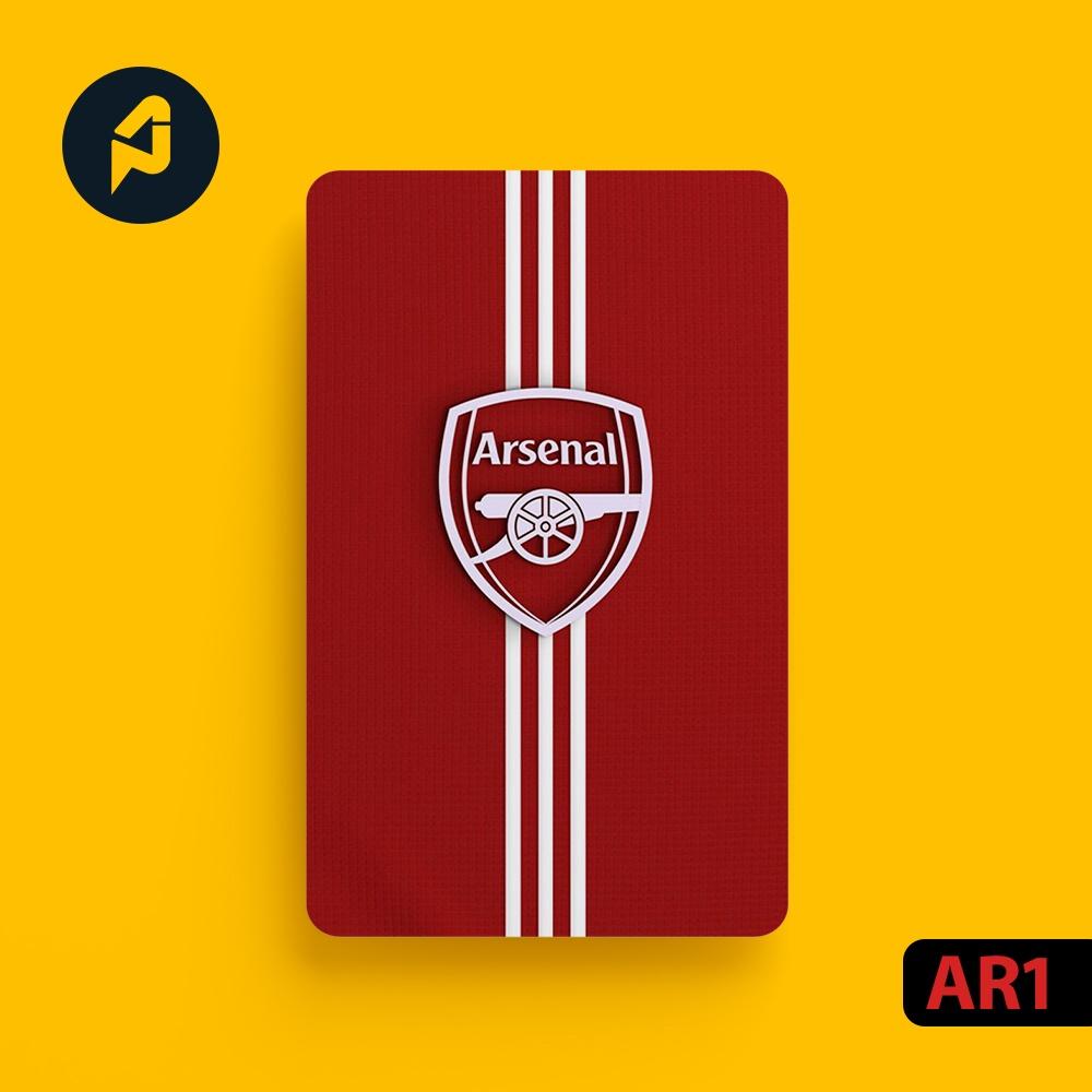 Skin Card Arsenal - Miếng Dán ATM, Thẻ Xe, Thẻ Từ, Thẻ Chung Cư - Chất Liệu Chống Xước - Chống Nước