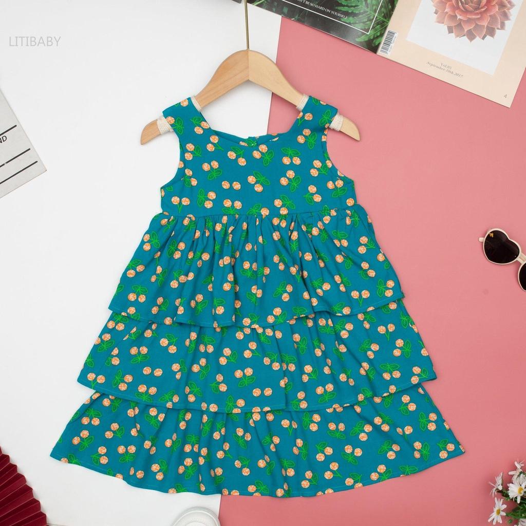 Váy Lanh 3 Tầng VVCV2305 Thương Hiệu Litibaby Size 2-10,Dành Cho Bạn Từ 11-30kg