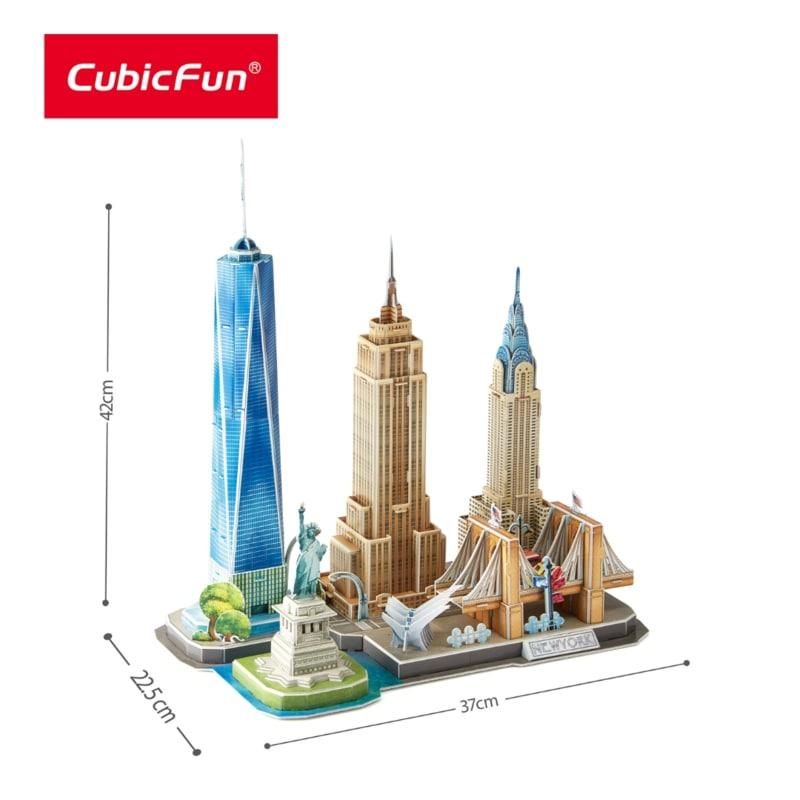 Đồ Chơi CUBIC FUN Trẻ Em Xếp Hình 3D: Thành Phố New York MC255H