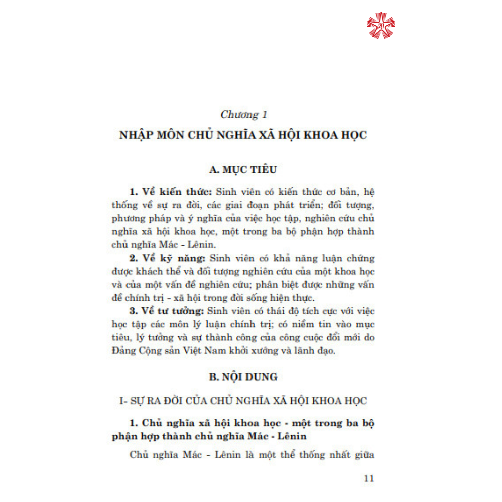 Giáo Trình Chủ Nghĩa Xã Hội Khoa Học (Dành cho bậc đại học hệ chuyên lý luận chính trị)