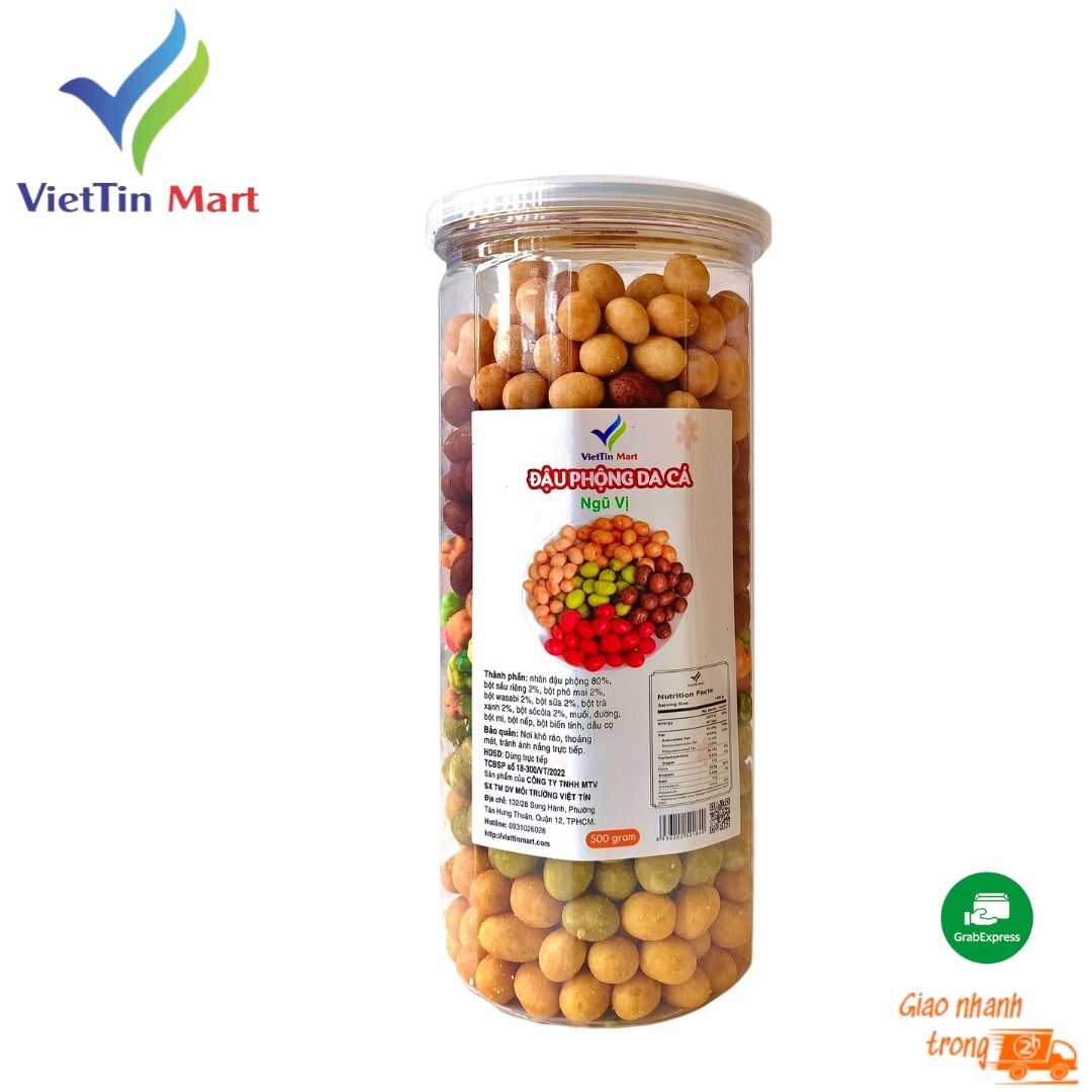 Đậu Phộng Cốt Dừa Mix 5 Vị Vettin Mart 500g