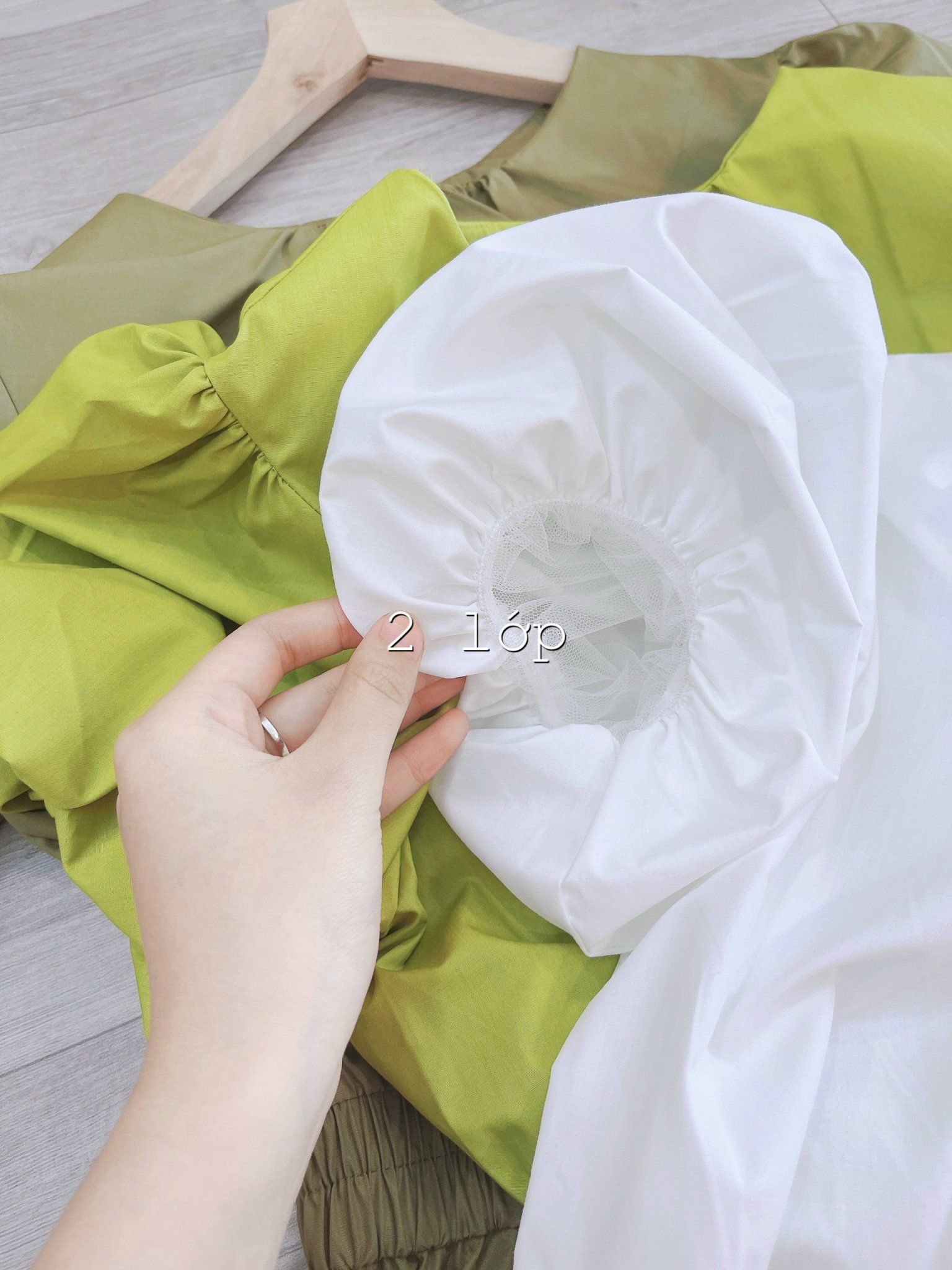 Đầm xòe dáng dài chun eo tay bồng 3M cho nữ DN588