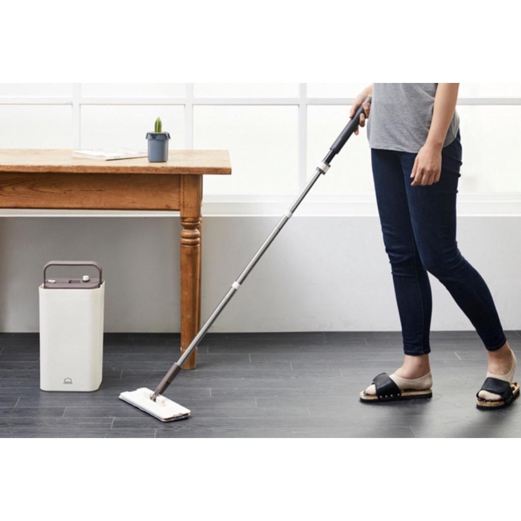 Bộ Cây Lau Nhà Vắt Thẳng SQUEEZE FLAT MOP ETM471 (cam kết hàng chuẩn, y hình)