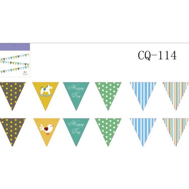 Cờ giấy trang trí sinh nhật - Cờ tam giác party - Cờ HAPPY BIRTHDAY