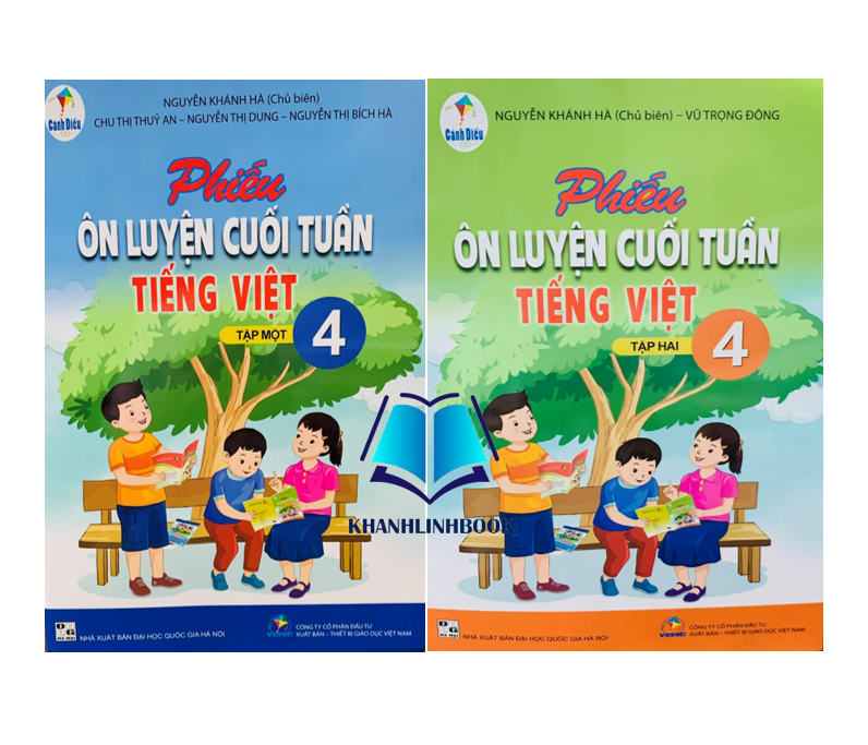 Sách - Combo Phiếu ôn luyện cuối tuần tiếng việt 4 - tập 1 + 2