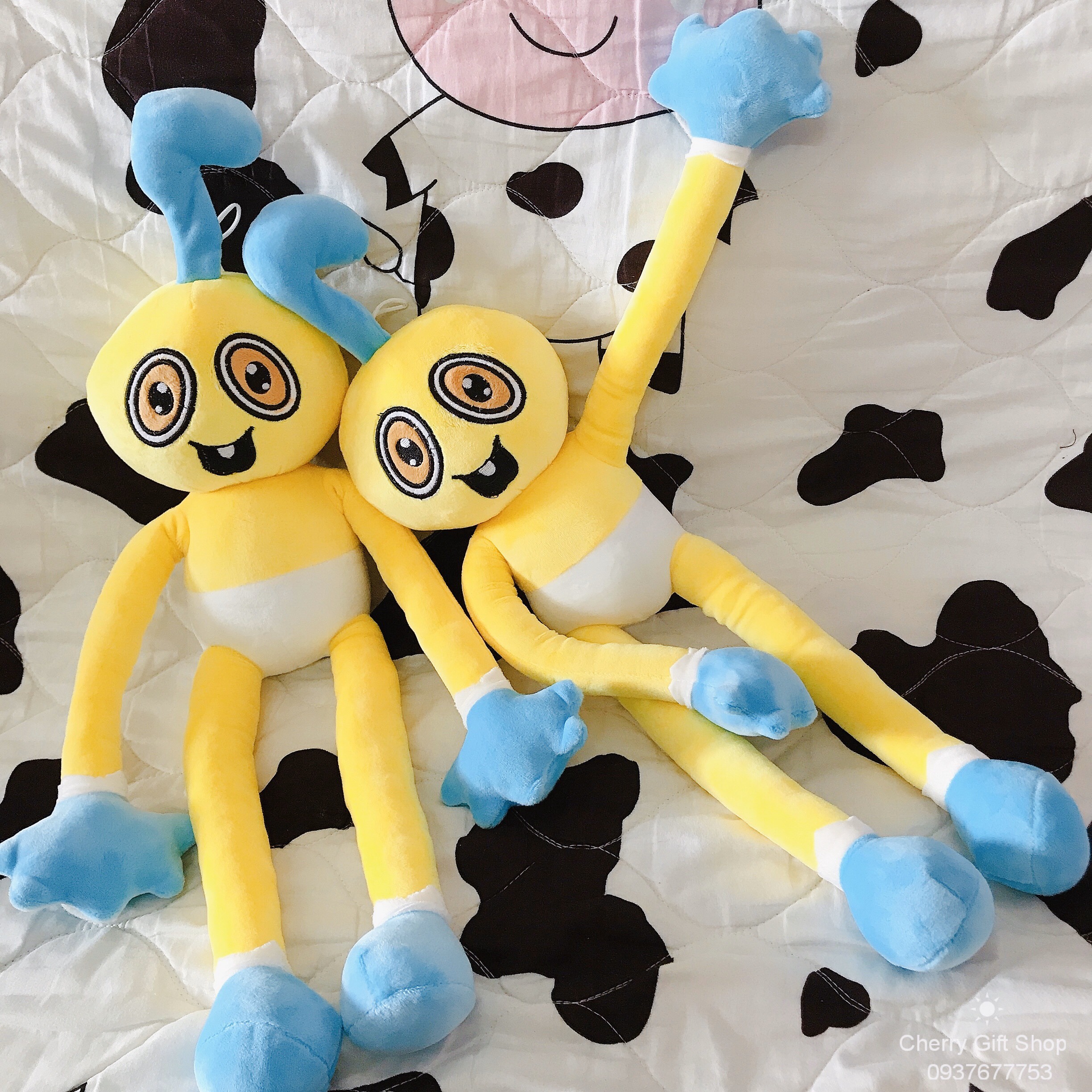 Gấu Bông Daddy Long Legs Nhân Vật Game Poppy Playtime Size 50cm Loại Đẹp, Đồ Chơi Huggy Wuggy Nhồi Bông - Happy Hug