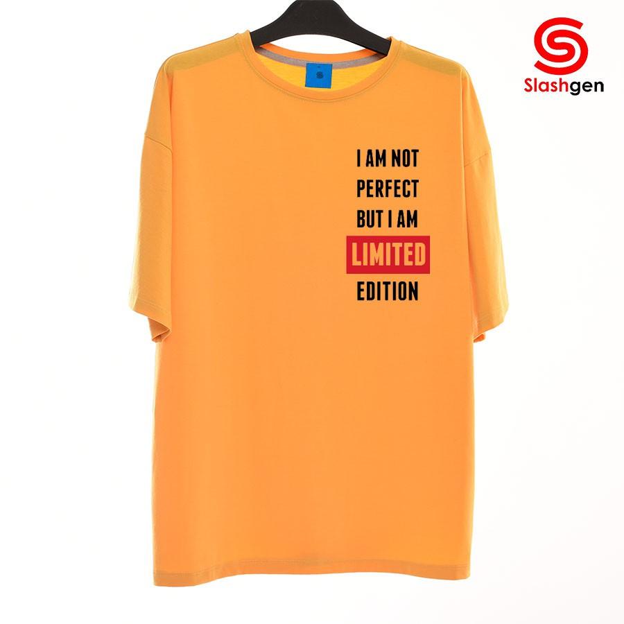 Áo Thun nam tay lỡ H1_78 Limited Xanh Ngực Trái 100% Cotton