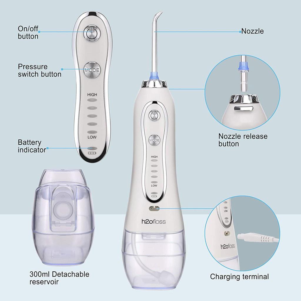 Máy tăm nước h2oFloss HF6/ HF6P/ HF9P (có bảo hành