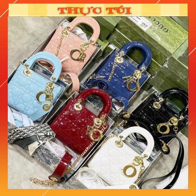 Mẫu túi bản 3 ô da bóng sang chảnh loại 1 ( có hộp