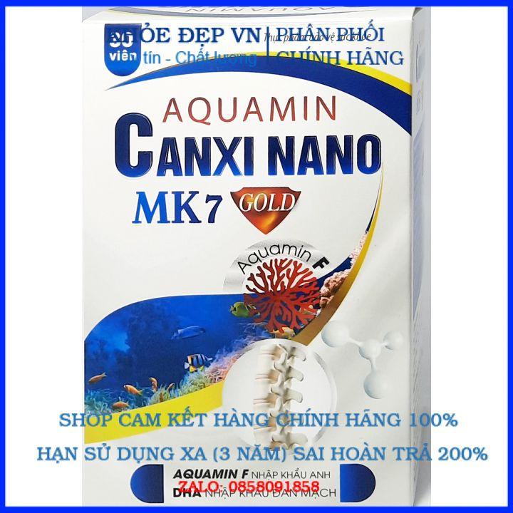 Viên uống canxi nano Mk7 bổ dung dưỡng chất glucosamin cho khớp ngừa loãng xương hôp 30 viên