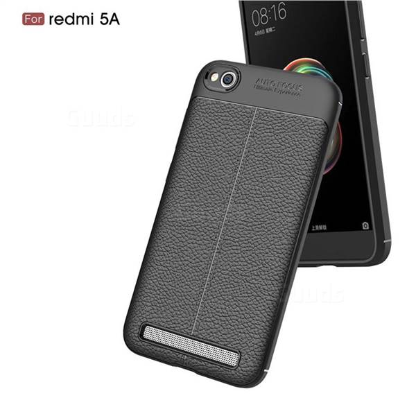 Ốp lưng Silicon Auto Focus giả da, chống sốc dành cho Xiaomi Redmi 5A - Hàng Chính Hãng