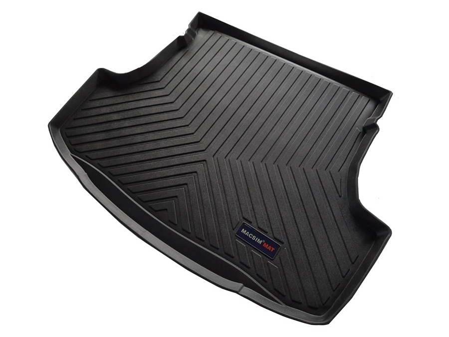Thảm lót cốp xe ô tô TOYOTA YARIS 2013- 2017 nhãn hiệu Macsim chất liệu TPV cao cấp màu đen(285)