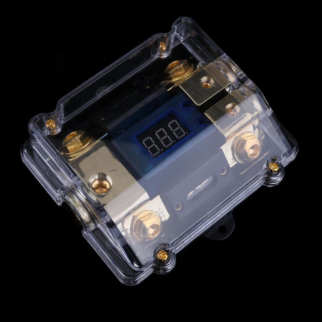 1 Piece 100A 2 Way Car Audio Digital Fuse Power Block Speaker Distribution Holder Gold Plate Easy Use