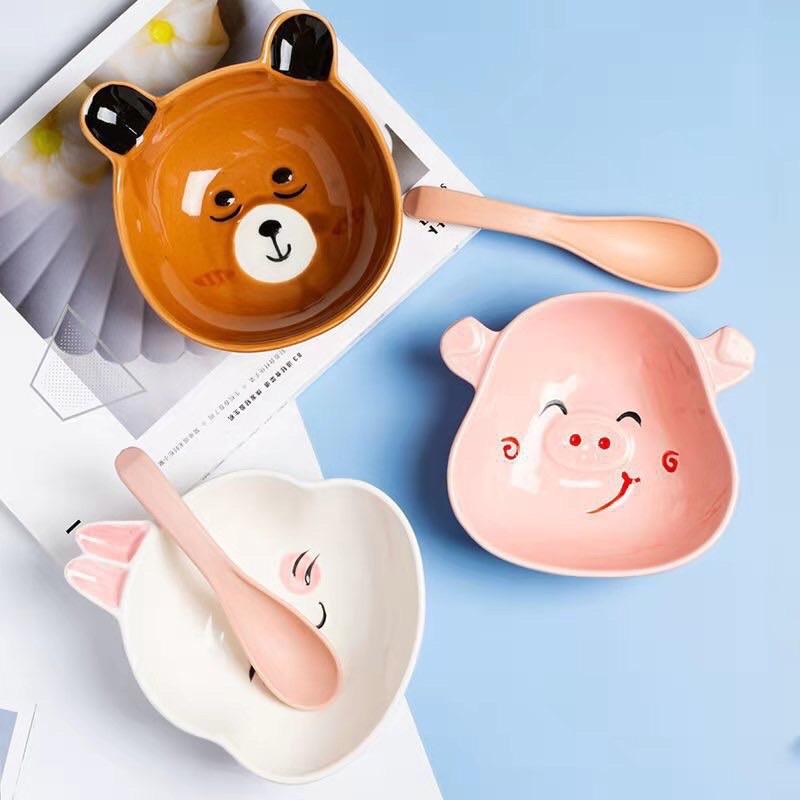 Bát Ăn Dặm Bát Ăn Cơm Bát Sứ Decor Cực Xinh Cute Cho Bé