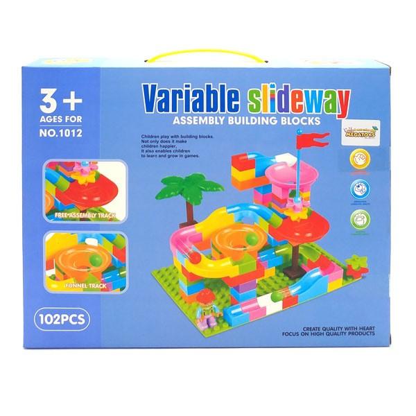 1012- Đồ chơi trẻ em - Đồ chơi ghép hình công viên nước cho bé ( 102PCS)