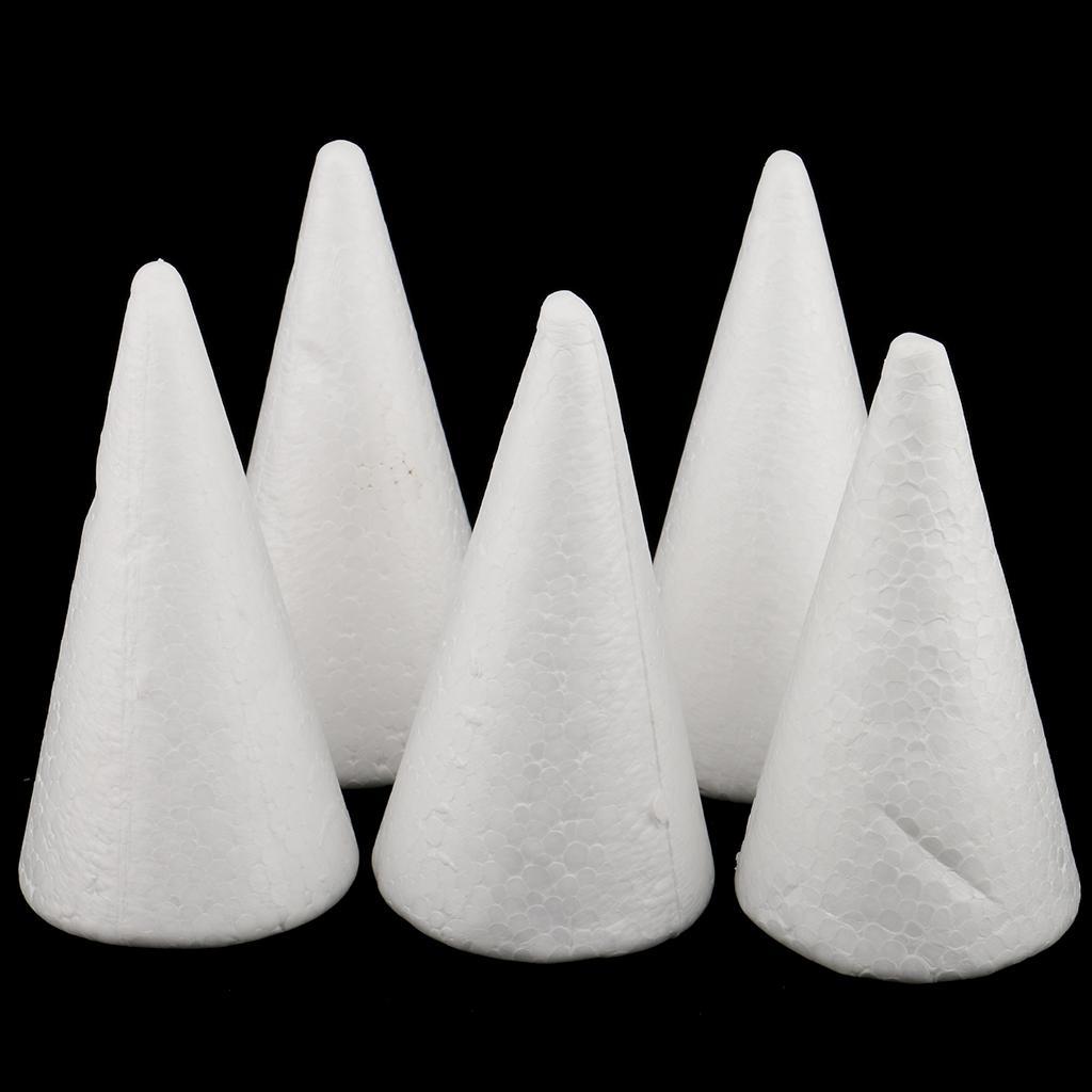 20Pcs 100mm Cone Shape Foam for Handmade Modelling Kids Crafts DIY