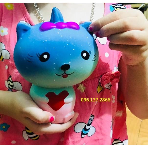 ( meoxanh ) SQUISHY MÈO XANH KHỔNG LỒ đáng yêu hết cỡ ( nguyenhuyen9916 )