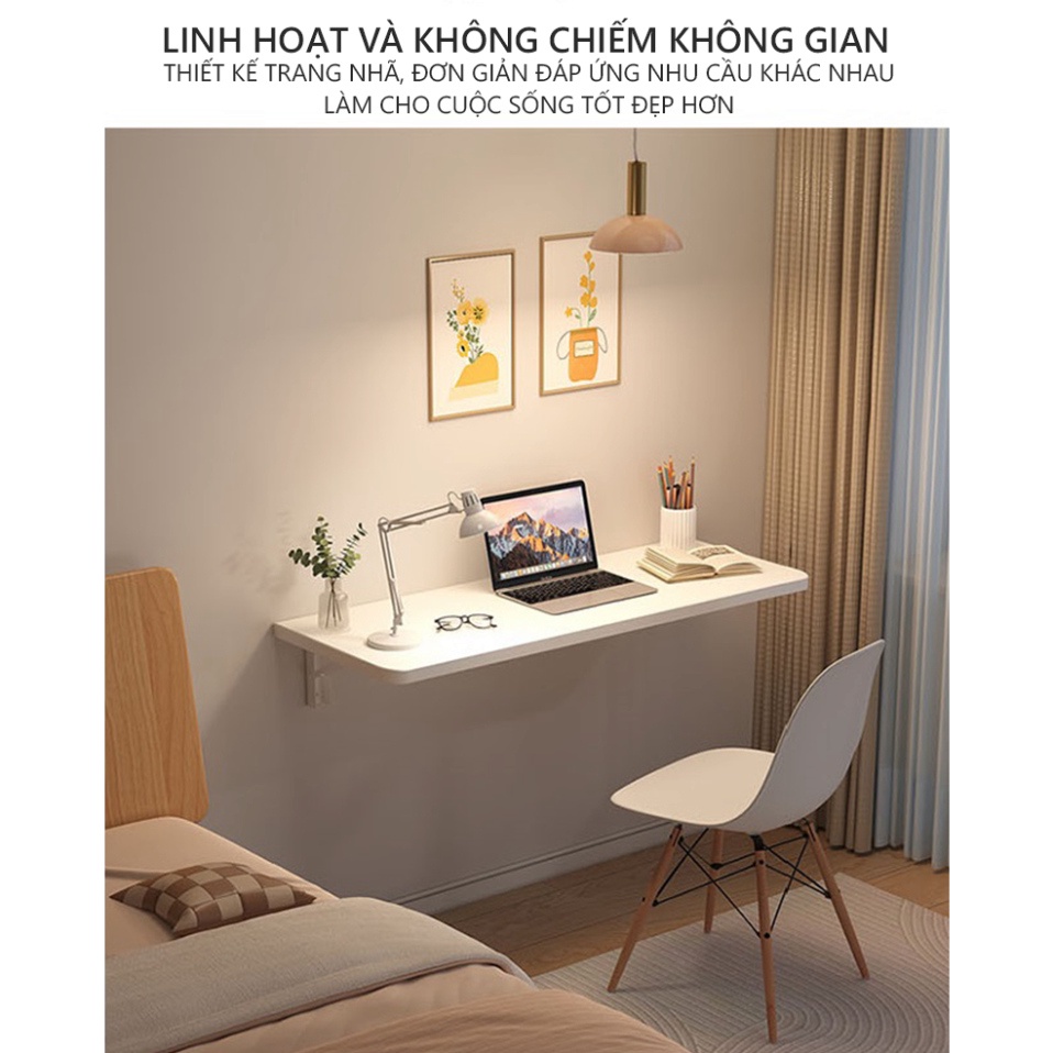 Bàn Học Treo Tường Gấp Gọn 90 độ  Tiết Kiệm Diện Tích AP302