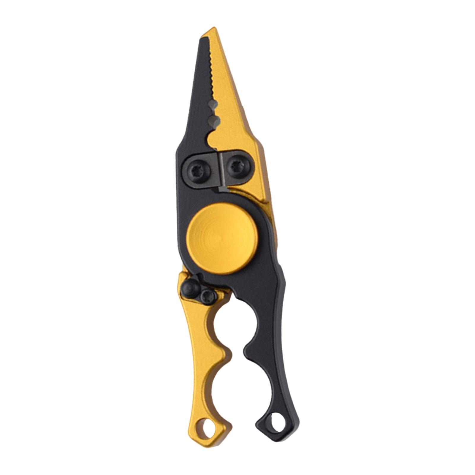 Fishing Pliers Scissors Aluminum Saltwater Resistant Accessories Portable Lightweight Line Cutter Hook Remover Equipment Gadget Fishing Tool