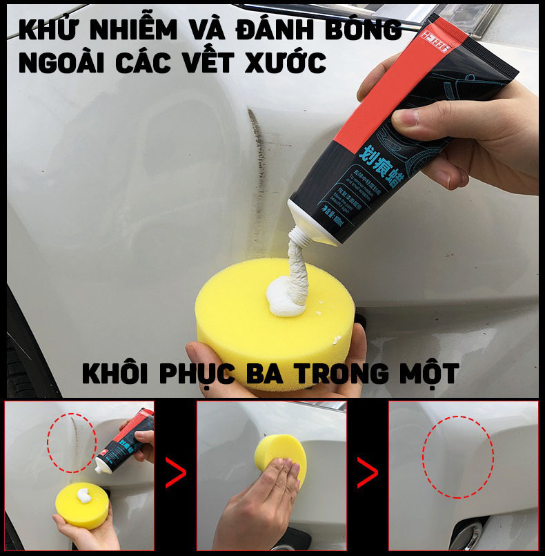 Sáp Xóa Vết Trầy Xước Và Đánh Bóng Sơn Cho Xe Hơi 100ml