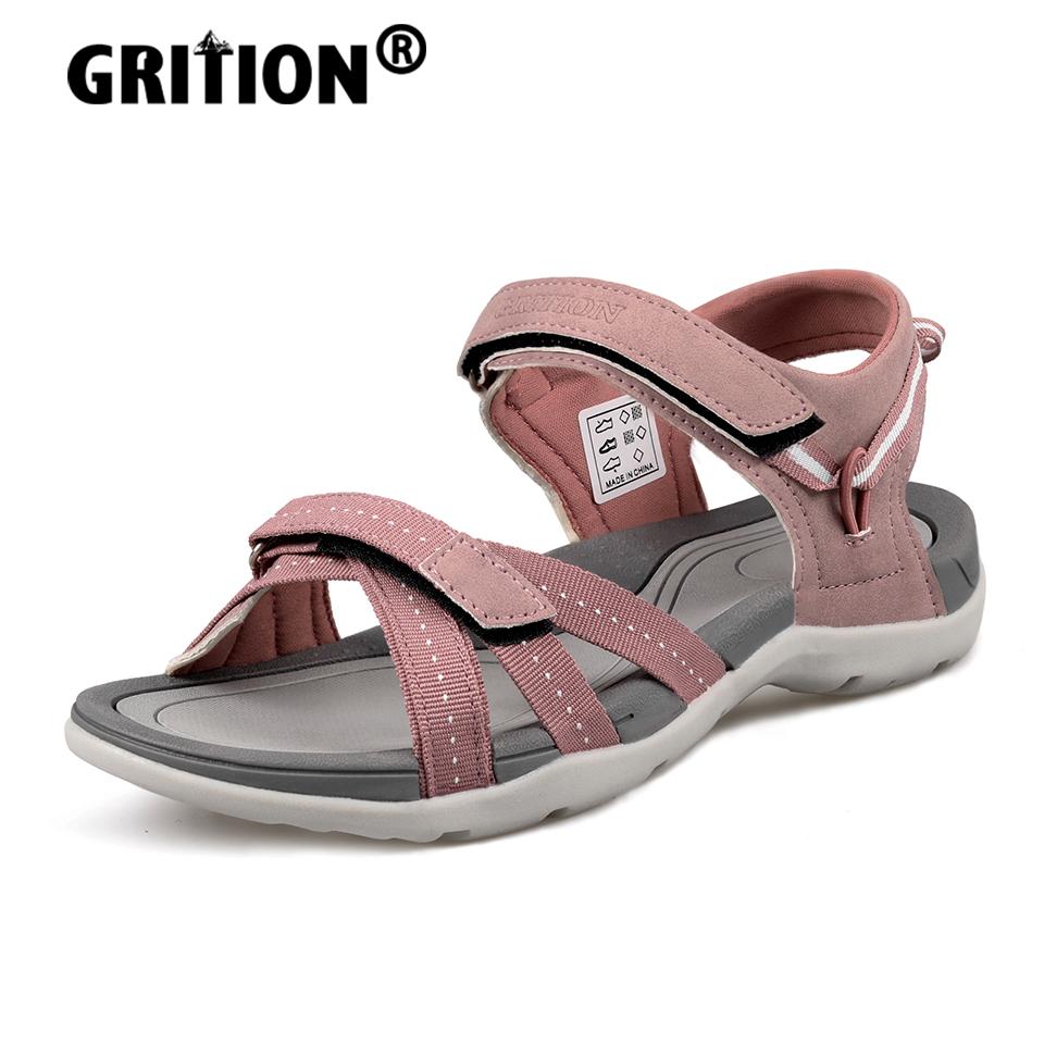 Sandal nữ sandals trekking ngoài trời đi giày sấy nhanh mùa hè giày nhẹ có trọng lượng nhẹ thiết kế kích thước thời trang 40 Color: Navy Grey Shoe Size: 36