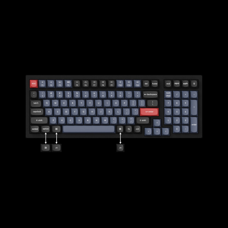 Bàn phím cơ không dây Keychron K4 Pro QMK/VIA (Led RGB - Hotswap) - Hàng Chính Hãng