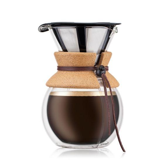 Bình pha cà phê kiểu Pháp Bodum Pour Over 500ml/1L 11592-109/11571-109, xuất xứ Bồ Đào Nha