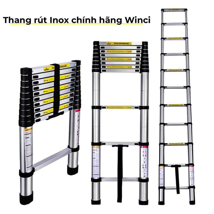 Thang rút đơn Inox 316 chính hãng Winci, WIN-TRX, tải trọng tối đa 500 kg, Hàng chính hãng