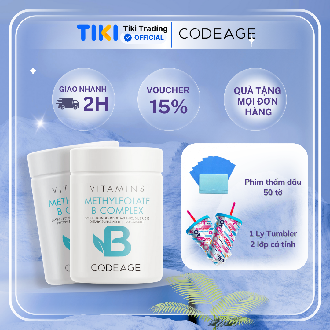 Viên uống bổ não Codeage Methyl Elite+ (120 viên)