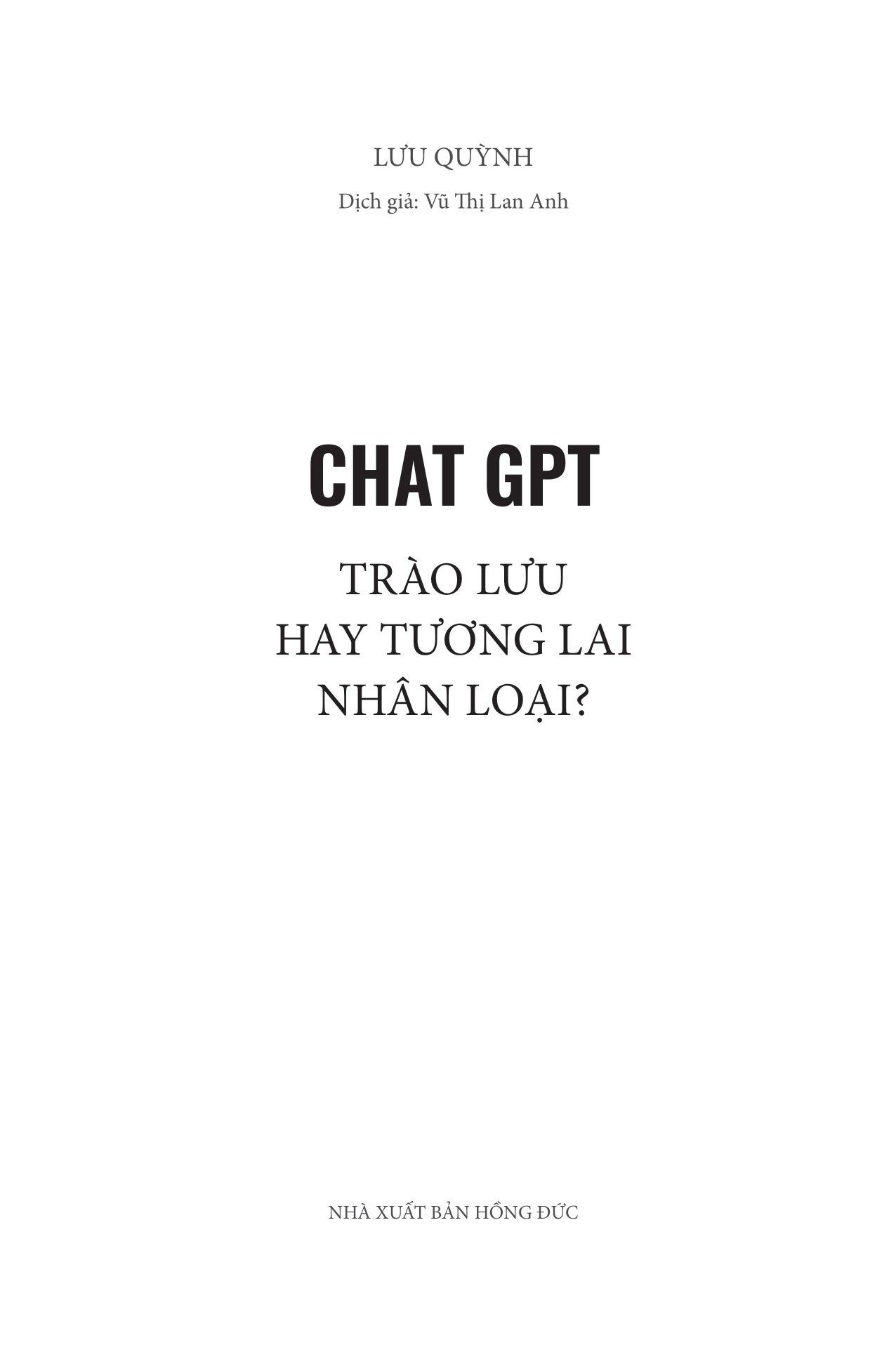 Chat GPT - Trào Lưu Hay Tương Lai Nhân Loại