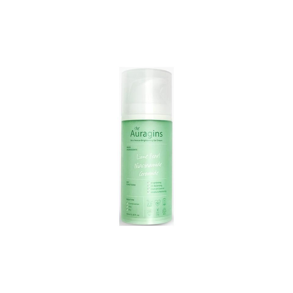 Gel dưỡng ẩm ngừa mụn, giảm thâm The Auragins Skin Rescue Brightening Gel Cream 100ml